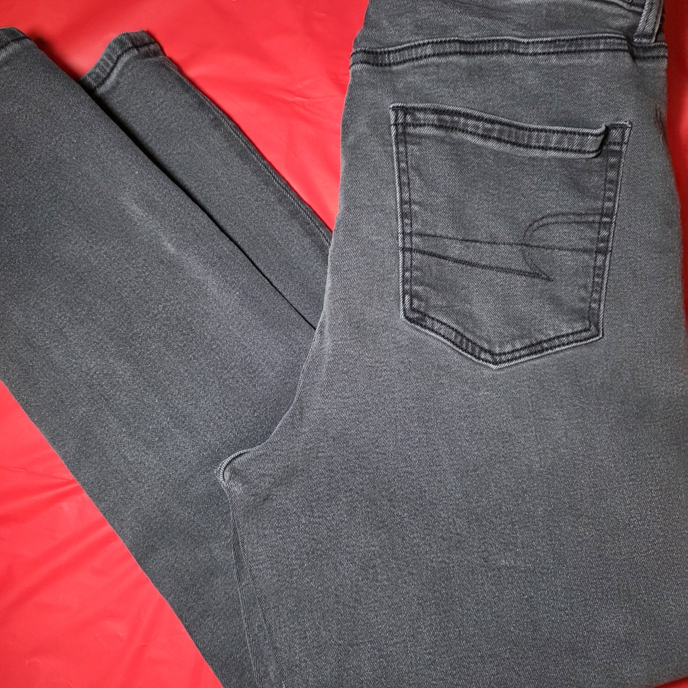 American Eagle Outfitters Women's Black Jeans Size 12
